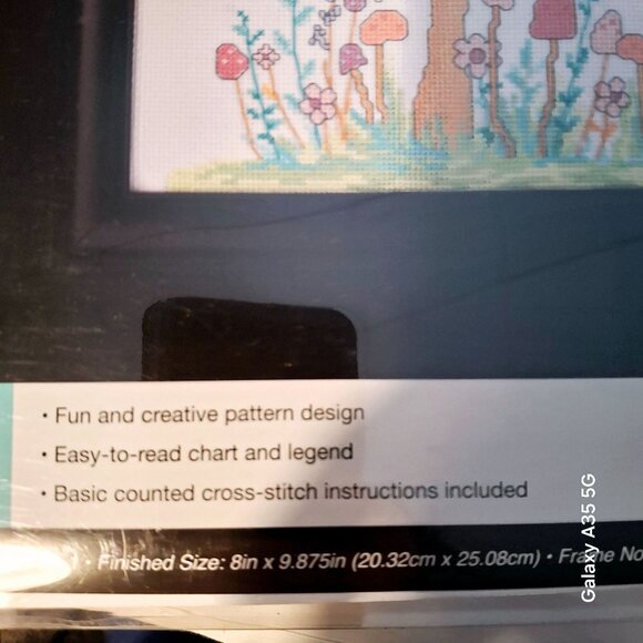 Artiste Counted Cross-Stitch Kit "Blue Fairy Princess" 8"x9.875" Easy-To-Read Ch - Picture 2 of 7